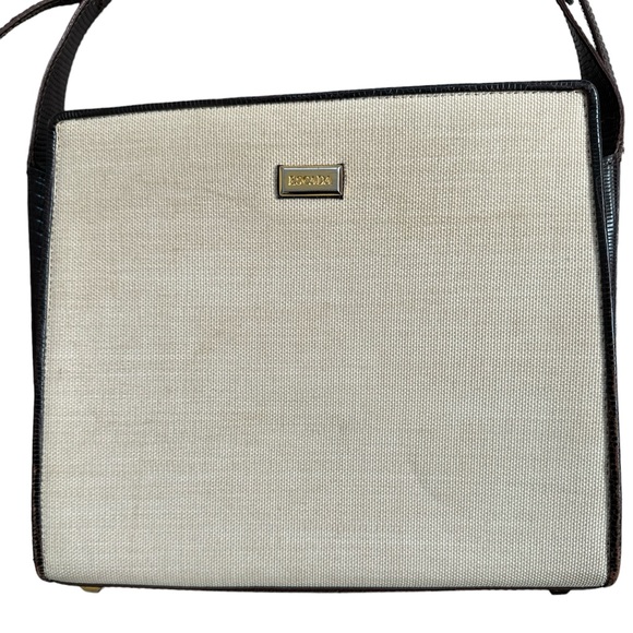 Escada Vintage shoulder bag in cavas and leather. NWOT. - Picture 11 of 13